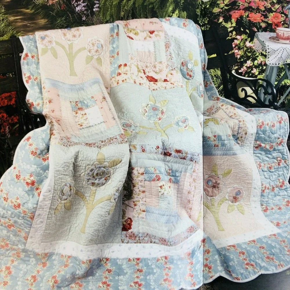 Passion For Posies‎ 4 Cottage Garden Floral Quilt Patterns By Laurie Bird PB